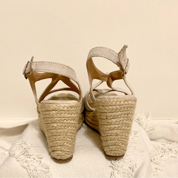 VENUS Espadrille 4” Cream Wedges - Picture 3 of 4